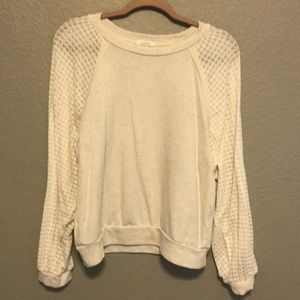 Anthropology Cream Sweater M